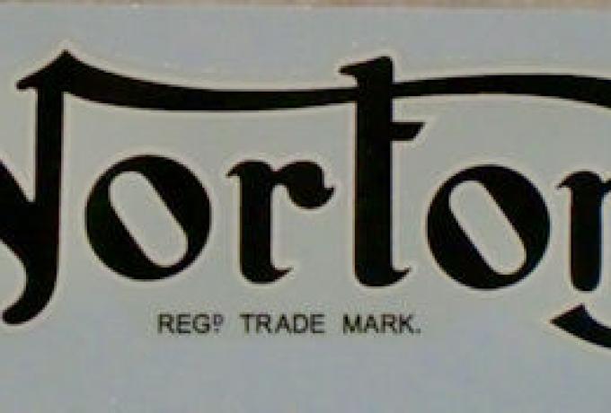 Norton Tank Transfer Regd. Trade Mark early 1950's