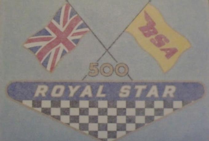 BSA Royal Star 500, Aufkleber für Seitendeckel 1968