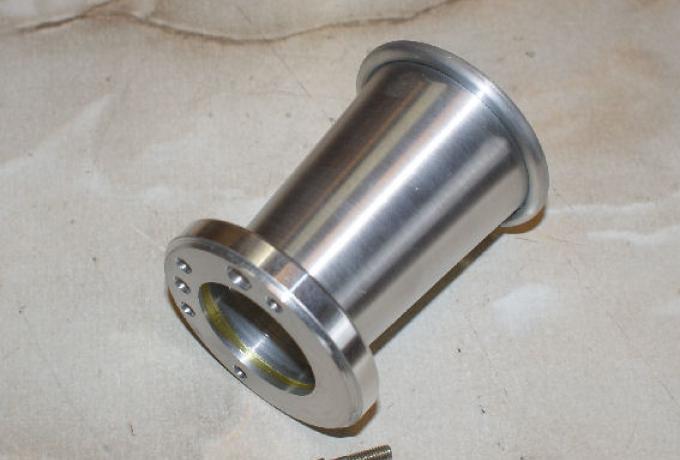 Amal.  Velocity Stack, Air Intake Tube-Polished Aluminium Amal
