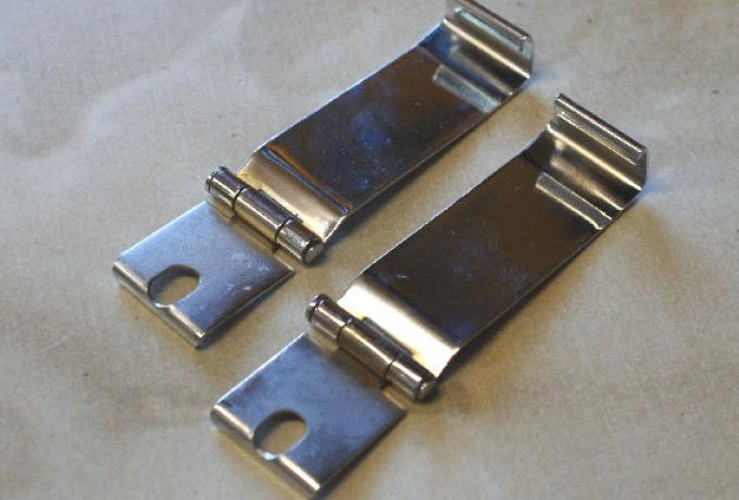 T-Type Battery Clips Lucas replica Chrome /Pair