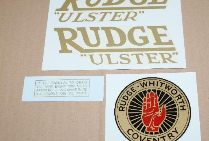 Rudge Ulster Abziehbilder Set 1937/38