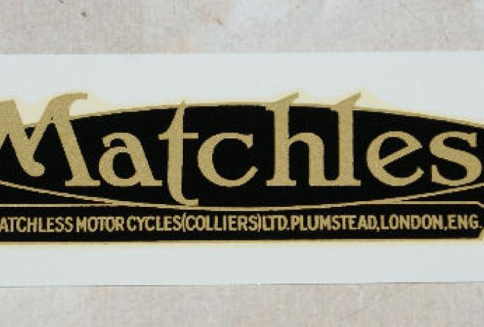 Matchless Abziehbild für Tank 1927-30