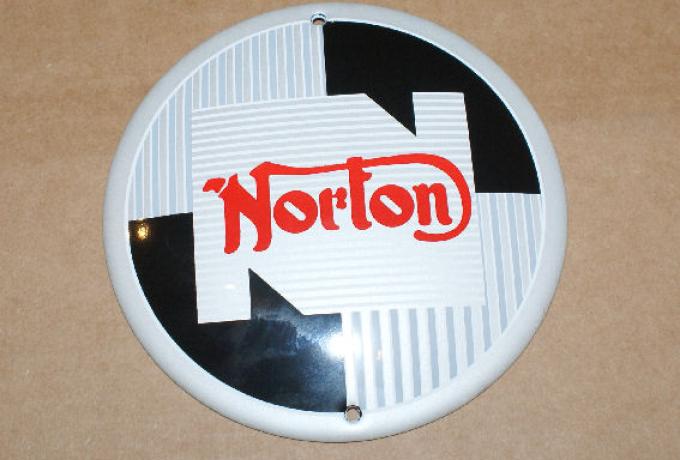 Norton Round Enamel Badge   130 mm Diam.