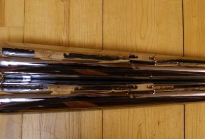 Norton Peashooter Silencers 1 1/2" large size - BSA/Triumph /Pair