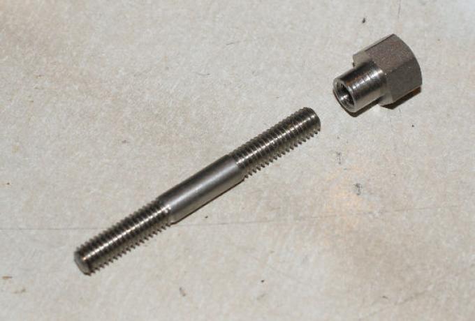 Triumph Dynamo Stud and Nut Stainless 1.3/4" 2BA 31.4 TPI