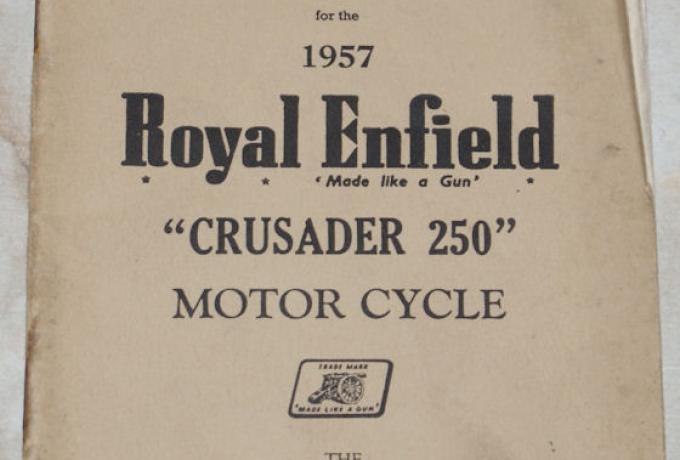 Spare and replacement parts for the 1957 Royal Enfield, Teilebuch "Crusader 250" Motor cycle