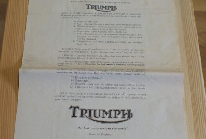 Triumph 1956, Brochure