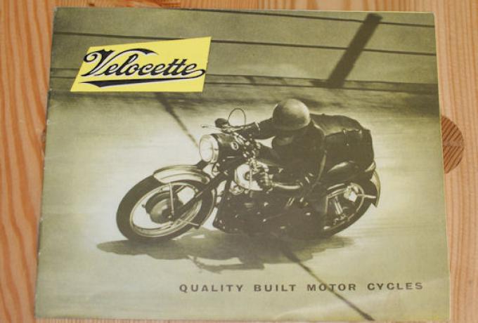 Velocette - Quality built motor cycles, Brochure
