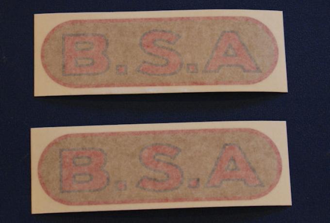 BSA Tank Sticker / Pair 1937/38