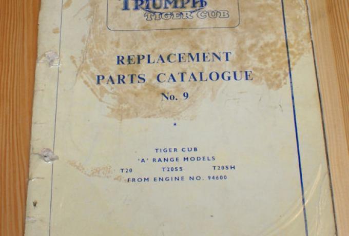 Triumph Replacement Parts Catalogue No. 9