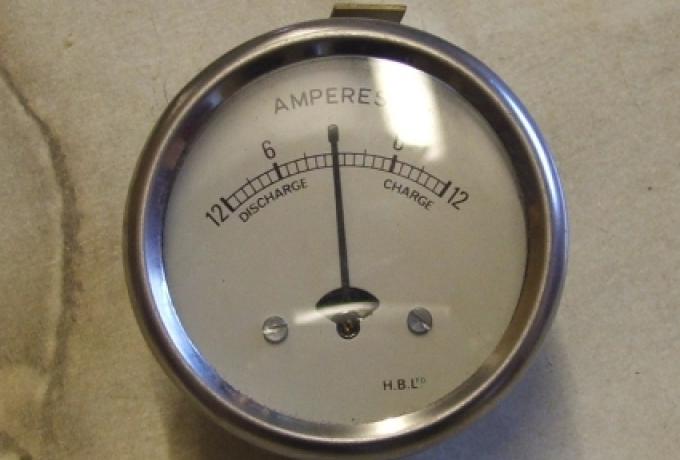 Ammeter/Amperemeter Lucas Replica 12 V 2"