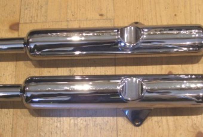 BSA A7/A10 Silencers Swinging Arm 1954-1958 1 1/2" /Pair