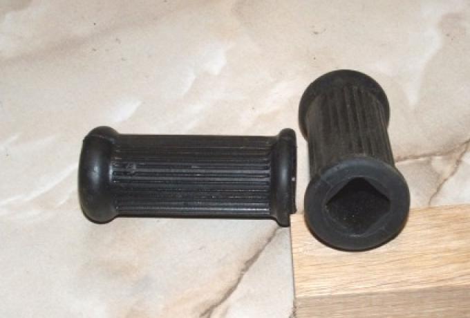 BSA Footrest Rubbers short, Square hole /Pair