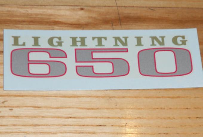 BSA 650 Lightning Panel Transfer 1969