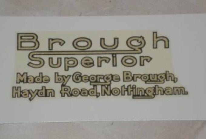 Abziehbild Brough Superior, alle Jahre