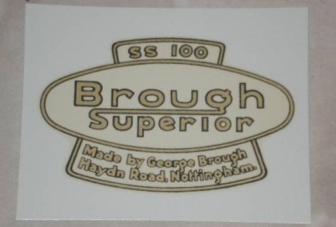 Abziehbild Brough Superior SS100, ab 1928