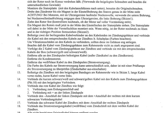 Einbauanleitung Boyer 2-Zyl. mit 180° Zündabstand Deutsch