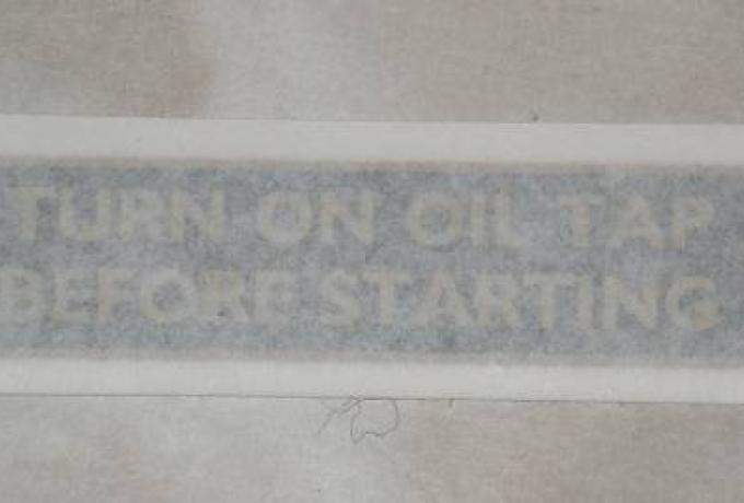 Ariel Oiltank Sticker -  Instruction 1929