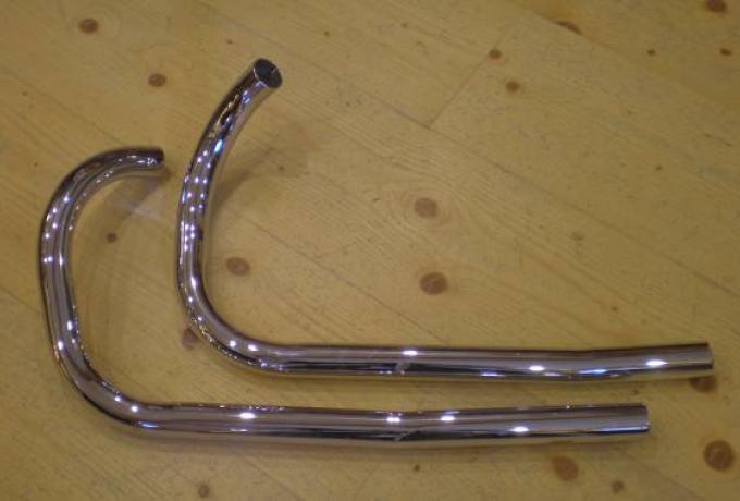 Rudge Exhaust Pipes Low Level 1 3/4" /Pair