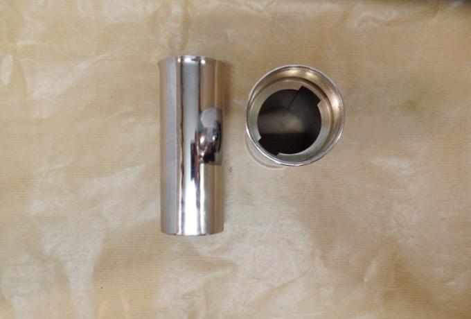 BSA Gabelsimmering Halter/Chromhülsen/Gabelhülsen /Paar  A10, A7, B31, B34, B44 A50 A65 -1967  