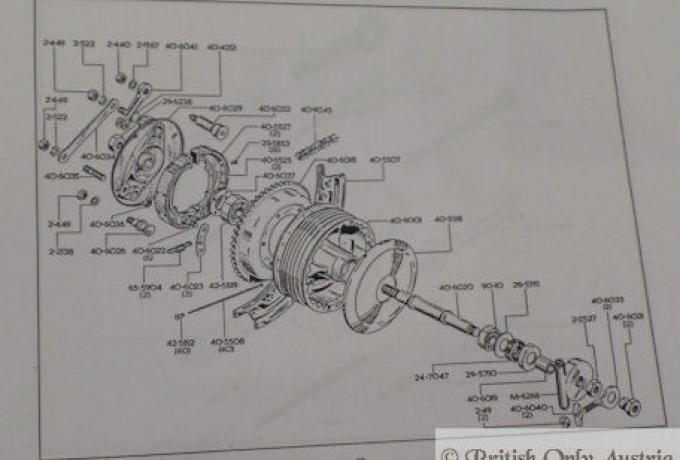 BSA C15 Parts Book 250cc OHV / Photocopy
