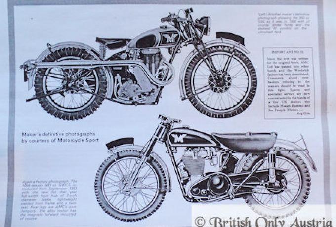 Matchless 350 &500cc Heavyweight Singles 1939-1955, Service Series Photocopy