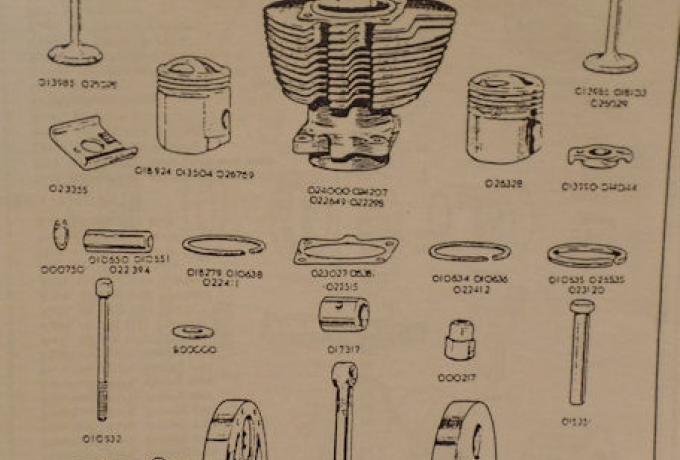 AJS Illustrated Catalogue of Spare Parts 1960, Teilebuch, Kopie