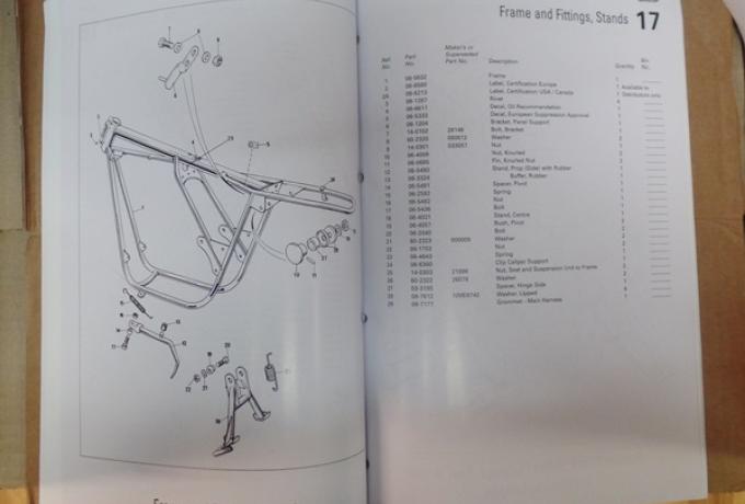 Norton Teile Buch 850 MK3