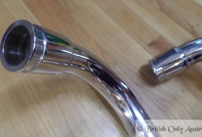 Norton Commando MKIIA 1 3/8" -35mm Auspuffrohre /Paar unbalanced