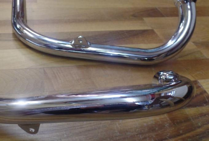 Triumph Exhaust Pipes 1971 OIF Push Over unbalanced /Pair