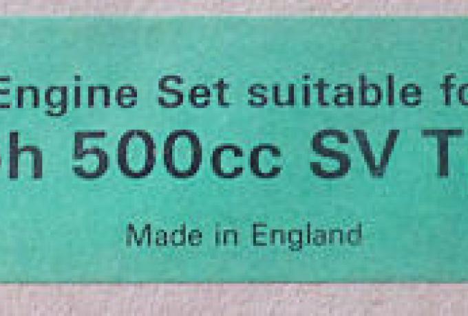 Triumph 500cc SV TRW 1952 Motordichtsatz