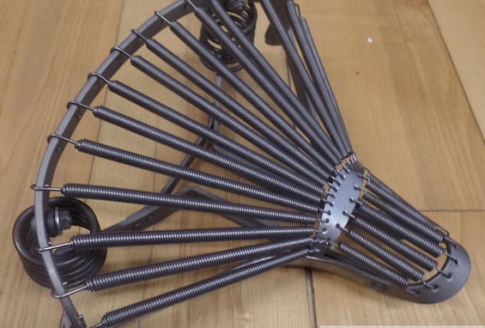 Terry Sattel/Sitz groß,  mit 15 Federn