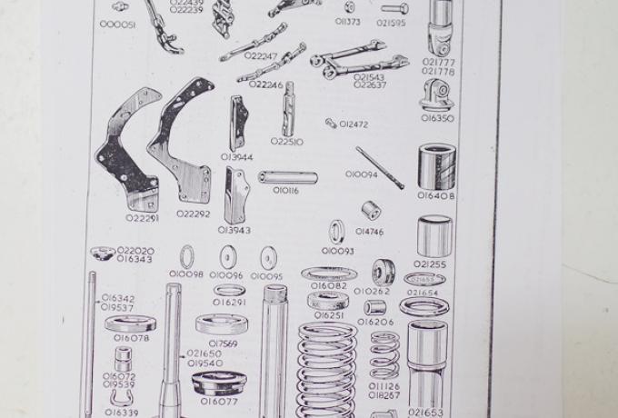 AJS 500cc 600cc Springtwin Spares List 1956 Copy