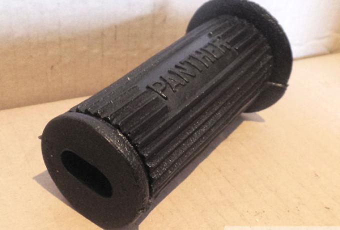 Panther Footrest Rubber with Logo/Pair