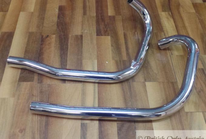 Triumph Exhaust Pipes 5T/6T pre Unit 1955-59 (Alt. Mod.) 1 3/4" /Pair