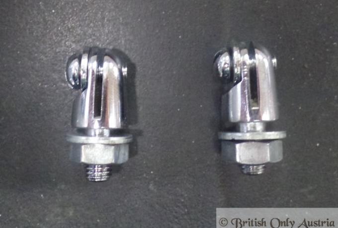 AJS/Matchless/Norton Front Number Plate Mounting/Holder /Set 