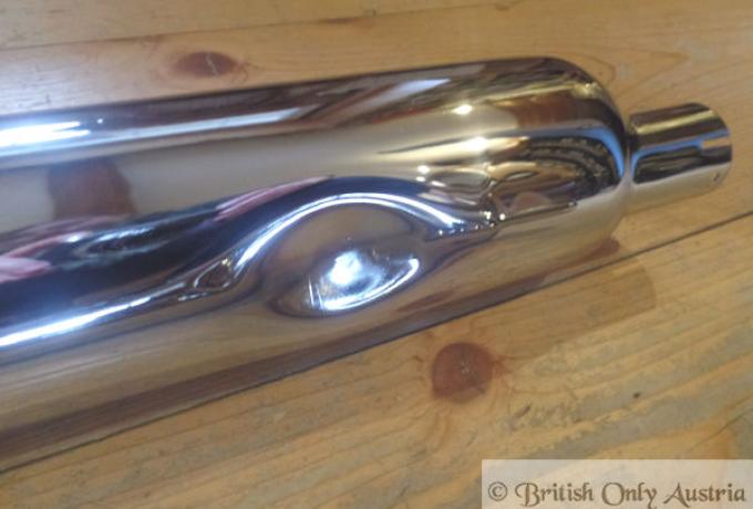 Triumph T90, T100R, T100S, 3TA, T21, 5TA, T100SS, Auspufftöpfe 1 3/8" Paar