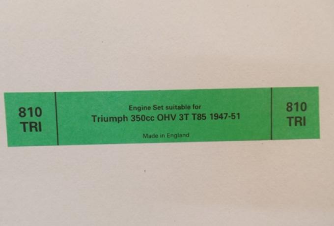 Triumph Motor Dichtsatz 350cc OHV 3T T85 1947-51