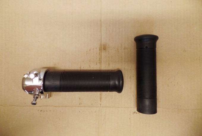 Twist Twin/Throttle Grip with Rubbers Amal Replica 7/8" - 22mm new