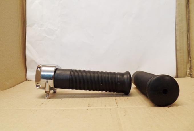 Twist Twin/Throttle Grip with Rubbers Amal Replica 7/8" - 22mm new