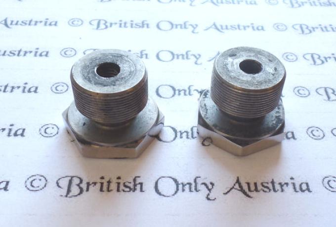 Velocette Gabelmuttern oben Niro für Tachohalter /Paar