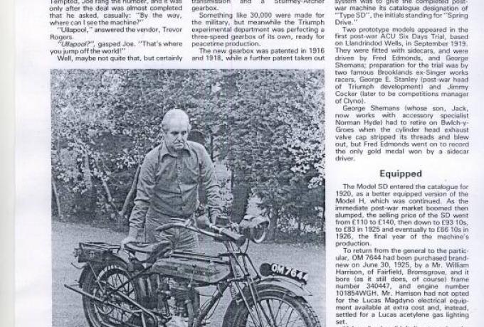 Triumph SD 1925 557cc original paint