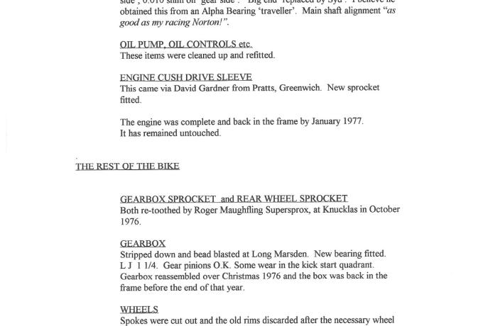 BSA Sloper 500 cc SV/Banbury History 1930 