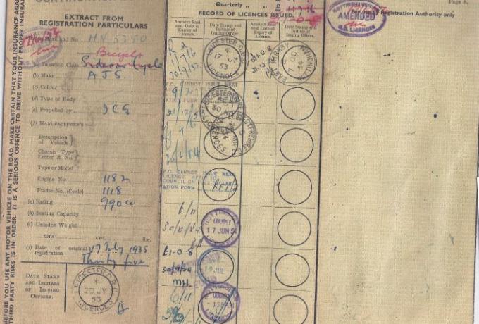 AJS V-Twin 1000 cc 1935