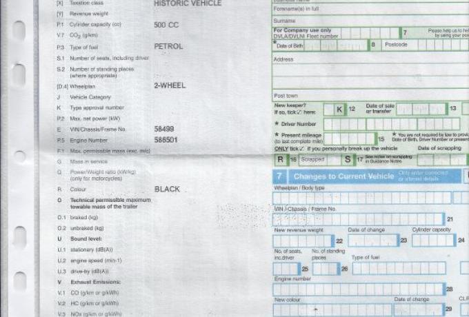 Sunbeam S8 500 cc 1949