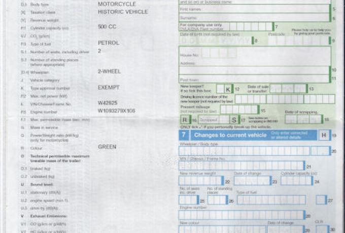 Norton 16H 500cc Military 1940