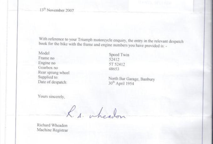 Triumph 5T 500cc 1954