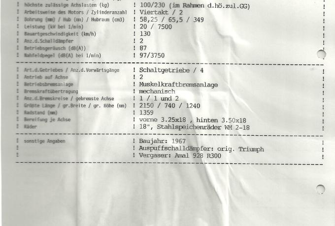 Triumph Tiger 90 350cc 1967 