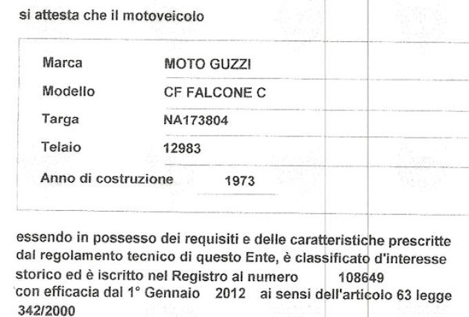 Moto Guzzi Falcone Cafe Racer 500cc 1973