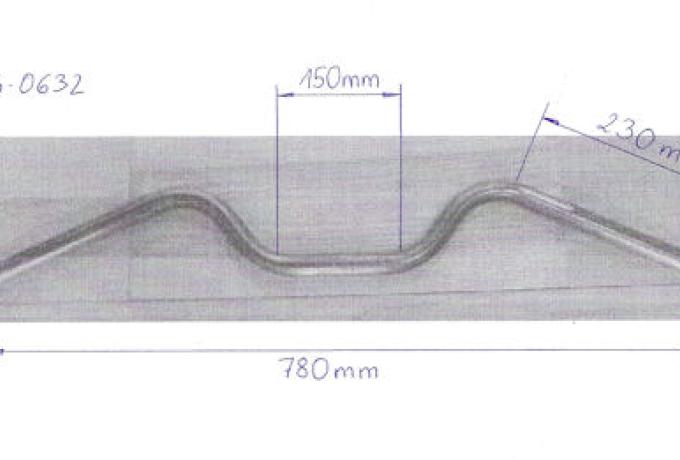 Handlebars 1"-25mm unchromed